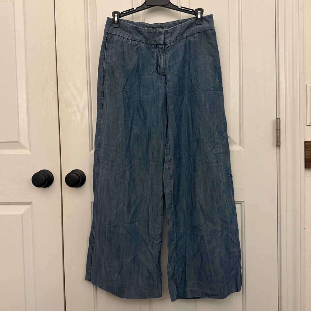 Tommy Bahama Flowy Low-Waisted Denim Wash Trousers
